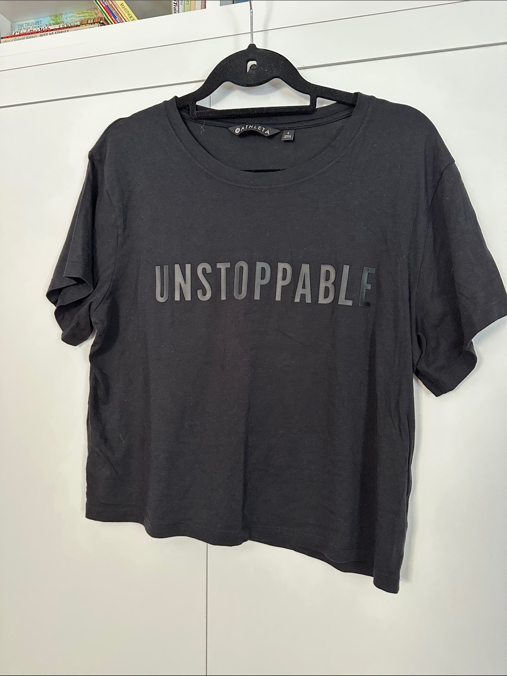Athleta Black Short-Sleeve 'Unstoppable' Graphic Tee